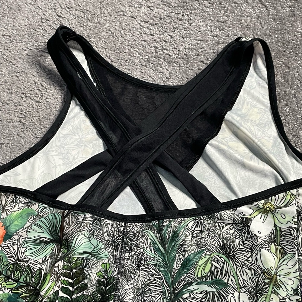 CALIA by Carrie Underwood Limited Ed. Fleuria Mesh Black Floral Women's Medium - Picture 3 of 7